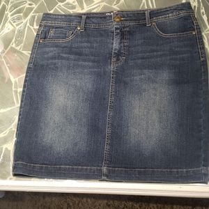NWOT Jean Skirt with Tummy Control
